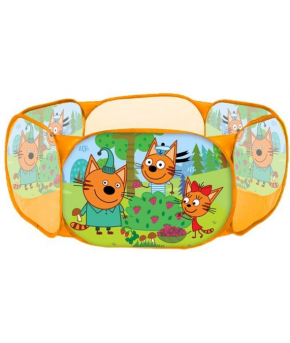 Манеж игровой Три кота 110х110х40см (в пакете)