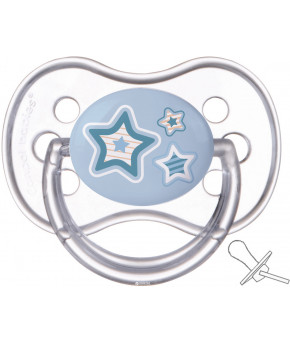 Пустышка Canpol Newborn Baby силиконовая анатомическая голубая 6-18 мес