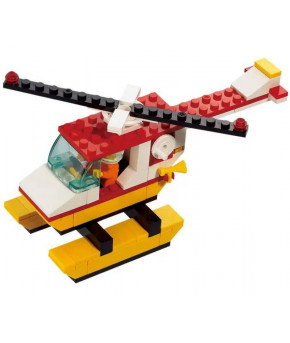 Конструктор Sluban Вертолёт красный мини (в пакете) АКЦИЯ