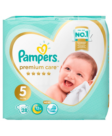 Подгузники Pampers Premium Care 5 (11-16кг) 28шт