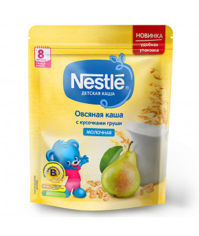 Каша Nestle овсяная с кусочками груши молочная дой-пак 200г