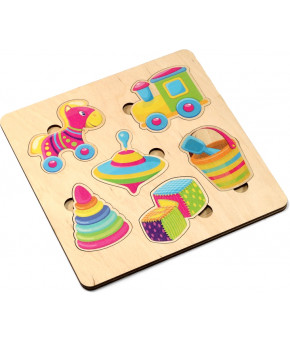 Развивающая игрушка-вкладыш Десятое королевство Игрушки деревянная