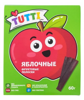 Фруктовый ролл Tutti яблочные 30г