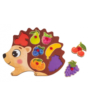 Развивающая игрушка-вкладыш Master Wood Ёж деревянная
