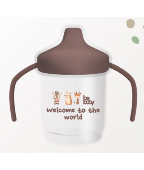 Поильник Be Baby непроливающий с носиком и ручками 9+ 250мл