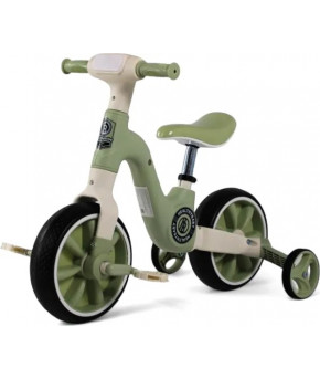 Велосипед-беговел RiverToys HealthyBaby-318 2 в 1 Oliva