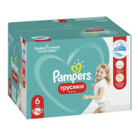 Подгузники-трусики Pampers Pants 6 (>15кг) 76шт(2 части, цена за 38шт)