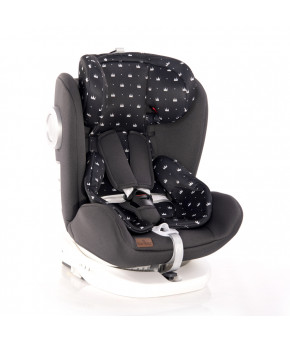 Автокресло Lorelli Lusso SPS Isofix Black Crowns (9-36кг)