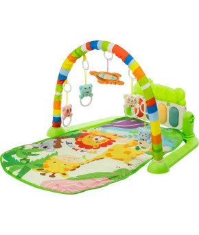 Коврик Labalu С зеркалом прямоугольный Жираф зелёный (на батарейках)