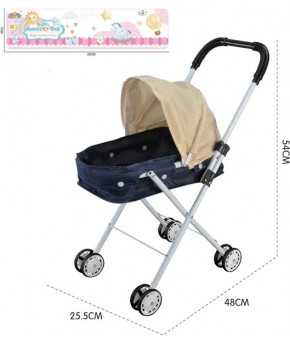 Коляска Labalu для кукол EVA Grey/Beige