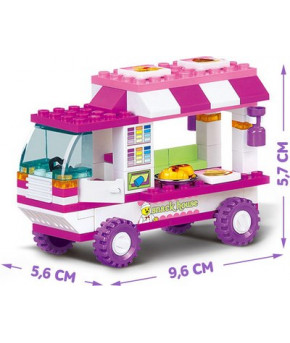 Конструктор Sluban Розовая мечта Пикник (102 детали) (в коробке)