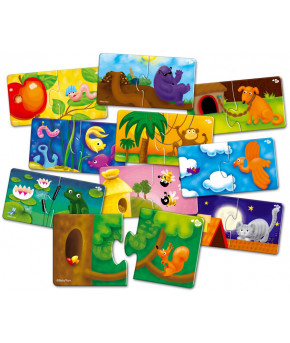 Настольная игра Пазл Baby Toys Кто где живет?