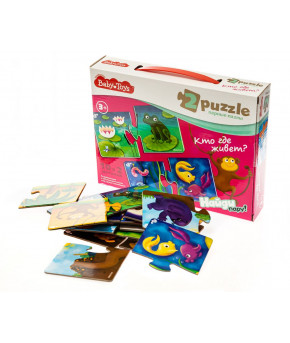 Настольная игра Пазл Baby Toys Кто где живет?