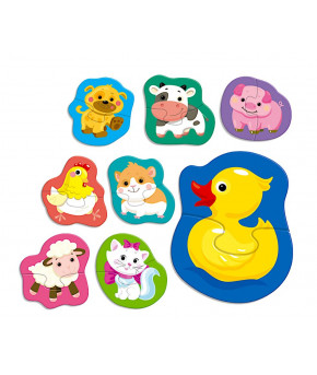 Настольная игра Пазл Baby Toys Половинки Домашние животные