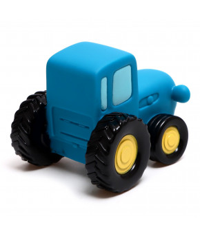 Игрушка для ванны Синий трактор с улыбкой 10см
