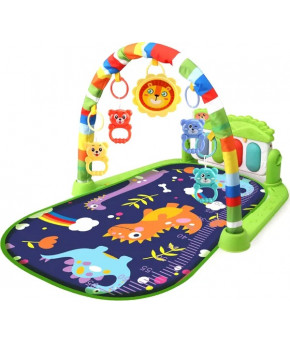 Коврик Labalu Динозавры прямоугольный зеленый (на батарейках)