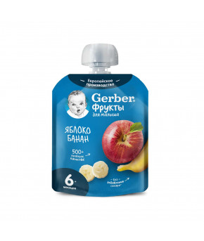 Пюре Gerber яблоко банан 90г 