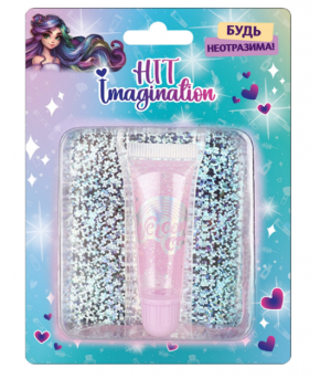 Детская косметика Hit imagination Будь неотразима! Блеск для губ (на блистере)