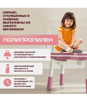 Мебельный комплект NINO Play Pink