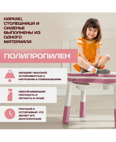 Мебельный комплект NINO Play Pink Мебельный комплект NINO Play Pink
