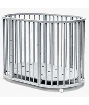 Кровать трансформер 7в1 Bambini М 14, колесо, серый