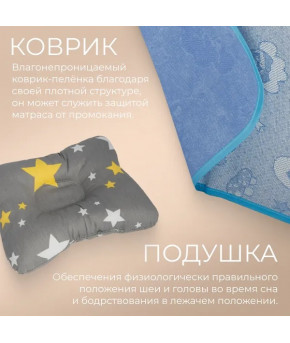 Кроватка-колыбель Labalu Lovely Dream с маятником и матрасом Grey