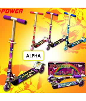 Самокат Tukzar Power Alpha Blue со звонком
