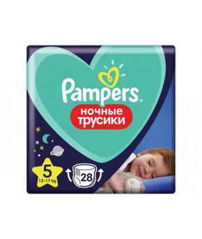 Подгузники-трусики Pampers Pants Hочные 5 (12-17кг) 28шт