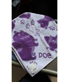 Полотенце Dog махровое фиолетовое