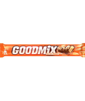 Батончик глазированный Goodmix со вкусом солёного арахиса и хрустящей вафлей 46г