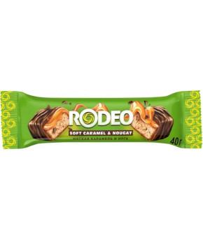 Батончик глазированный Rodeo Soft Caramel&Nougat 30г
