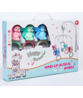 Каруселька Крошка я Белочки на кольце с пластиковыми игрушками МИКС