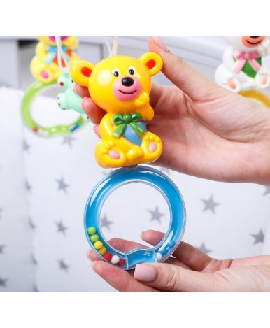 Каруселька Крошка я Мишки на кольце с пластиковыми игрушками МИКС