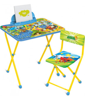 Мебельный комплект Nika Kids Ми-Ми-Мишки с пеналом/подставкой, мягкий