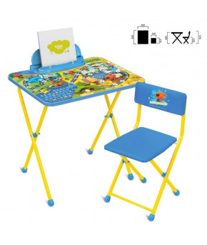 Мебельный комплект Nika Kids Ми-Ми-Мишки с пеналом/подставкой, мягкий