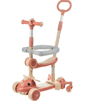 Самокат Ricos RexRide с ручкой Beige/Pink