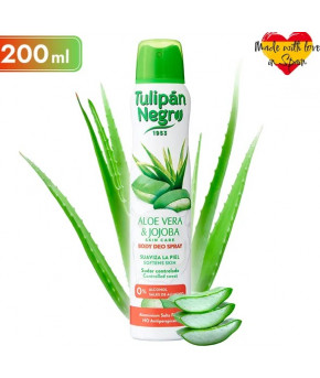 Дезодорант-спрей Tulipan Negro Aloe Vera & Jojoba 200мл