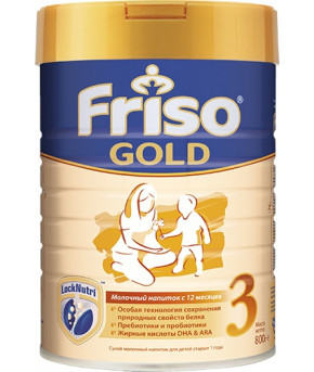 Смесь Friso Gold 3 LockNutri молочная, 800г